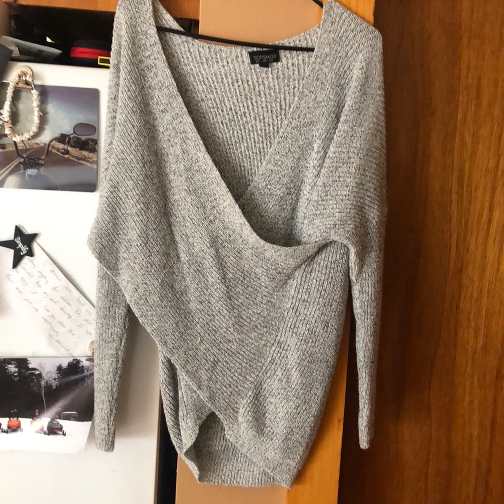 Large Topship wrap sweater